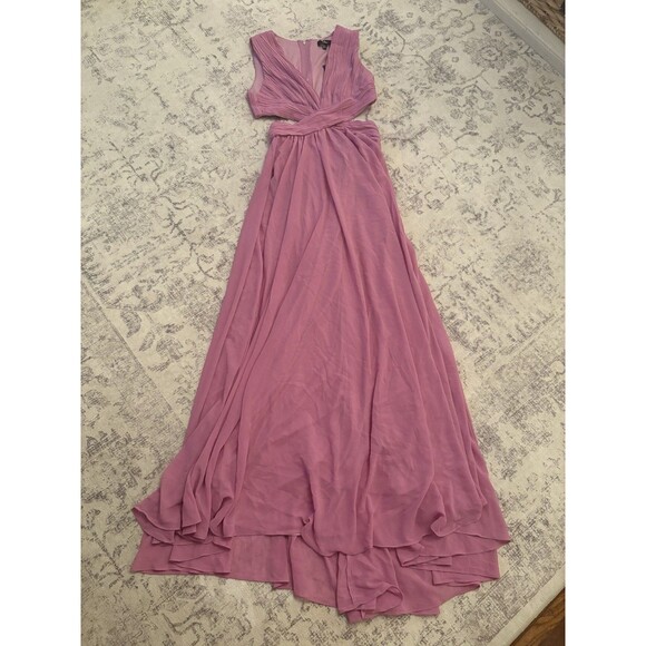 Lulus Vivid Imagination Lilac Cutout Maxi Dress Size Large Wedding Formal Beach - Picture 2 of 8